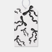 Vielen Dank, Black Bow Geschenkmarke Geschenkanhänger (Rückseite)