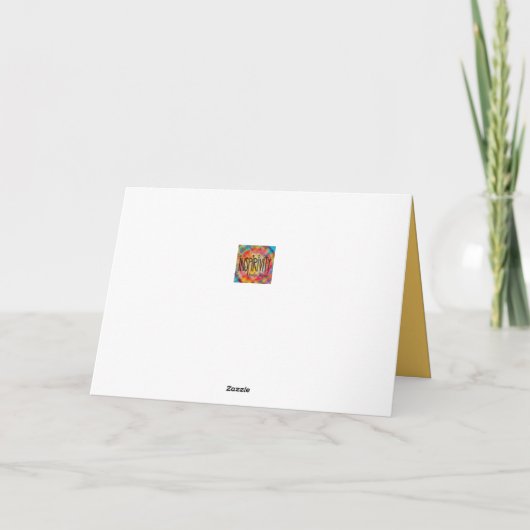 Vielen Dank, Black Floral Karte (Rückseite)