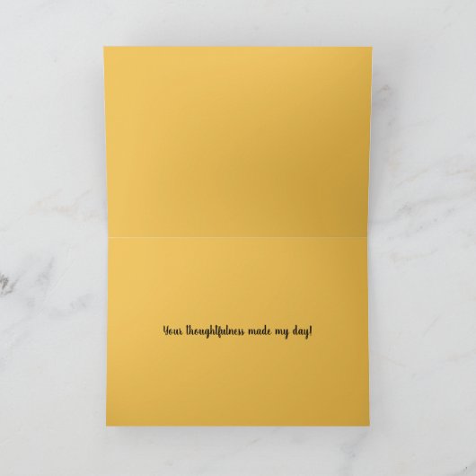 Vielen Dank, Black Floral Karte (Innenseite)