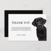 Vielen Dank, Black Labrador Baby Shower Cards Dankeskarte (Vorne/Hinten)