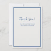 Vielen Dank Black Labrador - Blue Gray Niedlich Pu Dankeskarte (Rückseite)