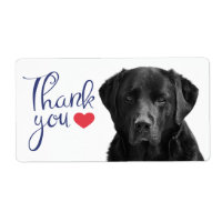 Vielen Dank Black Labrador Retriever Hundeschild