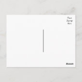 Vielen Dank, Black & White Polka Dot Pattern Postc Postkarte (Rückseite)