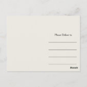 Vielen Dank, Blau und Schwarz Imitate mit Silver Postkarte (Rückseite)