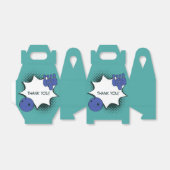 Vielen Dank! Blaue Bowling Birthday Party Geschenkschachtel (Ungefaltet)