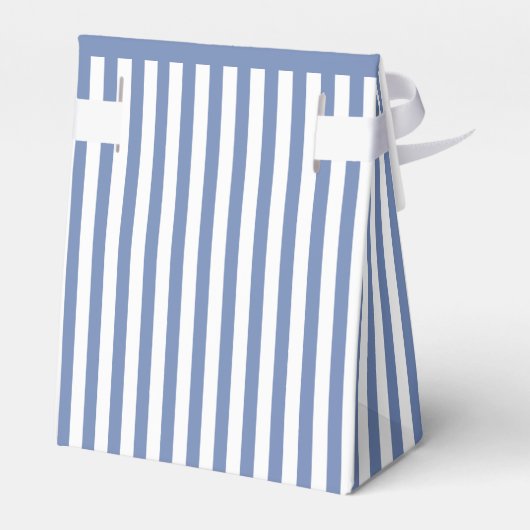 Vielen Dank - Blaue/weiße Streifen Muster Geschenkschachtel (Rückseite)