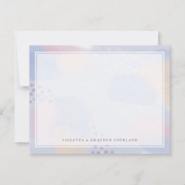 Vielen Dank Blue Abstrakt Art Dankeskarte