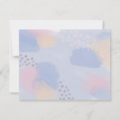 Vielen Dank Blue Abstrakt Art Dankeskarte (Rückseite)