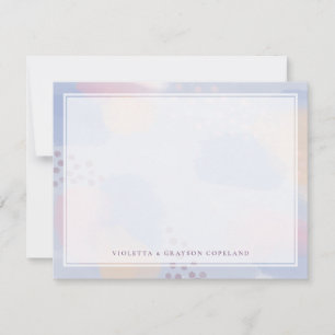 Vielen Dank Blue Abstrakt Art Dankeskarte