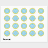 Vielen Dank, Blue Baby Shower Sticker (Blatt)