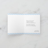 Vielen Dank Blue Boy Baby Dusche Faltkarte Dankeskarte (Innenseite)