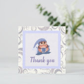 Vielen Dank Blue Gray Baby Owl Cap Niedlich (Stehend Vorderseite)