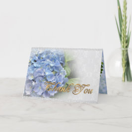 Vielen Dank, Blue Hydrangeas Dankeskarte