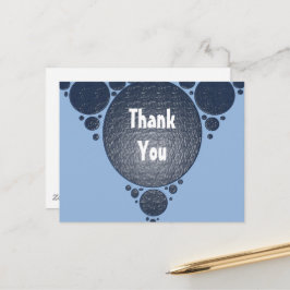 Vielen Dank Blue Modern Business Wertschätzung Postkarte