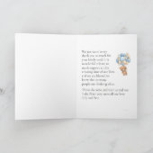 Vielen Dank Blue Teddy Wonderful Balloons Card Karte (Innenseite)