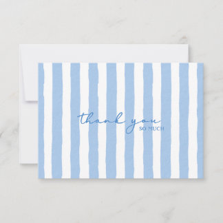 Vielen Dank Blue Watercolor Strip Note Card Mitteilungskarte