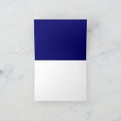 Vielen Dank Blue White Polka Dots Card Dankeskarte (Innenseite)