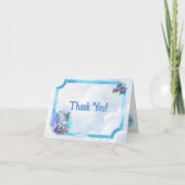 Vielen Dank Blueberry Gnome Baby Dusche Dankeskarte (Vorderseite)