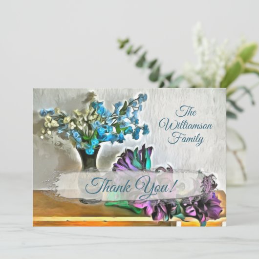 Vielen Dank, Blume 2190 Card Dankeskarte (Stehend Vorderseite)