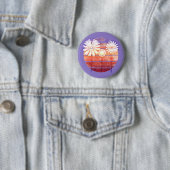 Vielen Dank, Blume bei Sunset - Lila Schaltfläche Button (Beispiel)