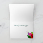 Vielen Dank, Blume Dankeskarte (Innenseite)