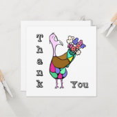 Vielen Dank, Blume Karte (Vorderseite/Rückseite Beispiel)