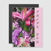 Vielen Dank Blume Magnetkarte (Vorne/Hinten)