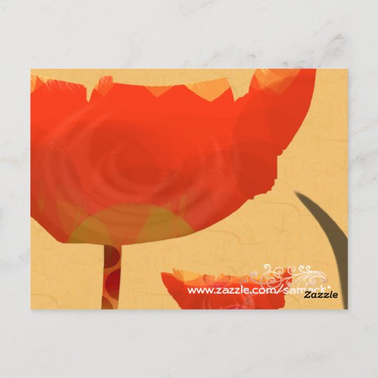 Vielen Dank, Blume Postkarte (Rückseite)