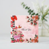 Vielen Dank, Blume und Kuchen (Stehend Vorderseite)