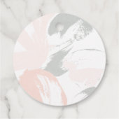 Vielen Dank Blush Sage Watercolor Geschenkanhänger (Rückseite)