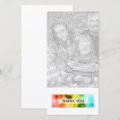 Vielen Dank (Bokeh) Dankeskarte (Vorne/Hinten)