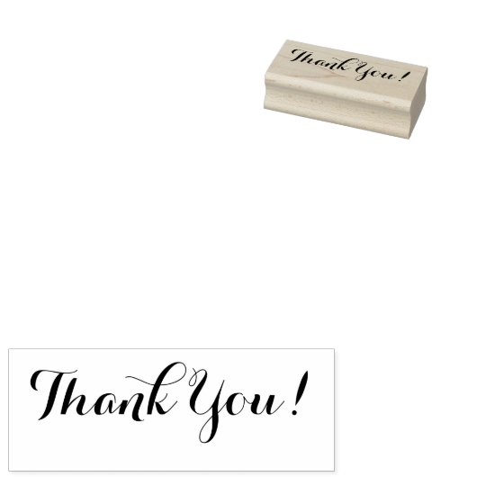 Vielen Dank, Bold Script Text Custom Personalize Gummistempel (Stempel)