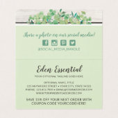 Vielen Dank Botanical Greenery Eukalyptus Wood Car (Innenseite Aufgefaltet)