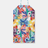 Vielen Dank, Botanischer Stork Baby Dusche Geschenkanhänger (Rückseite)