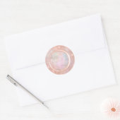 Vielen Dank Boutique Shop Firmenname Rose Holograp Runder Aufkleber (Umschlag)