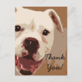 Vielen Dank Boxer Dog Art Postkarte (Vorderseite)