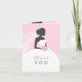 Vielen Dank Brautparty Faltkarte Dankeskarte (Vorderseite)
