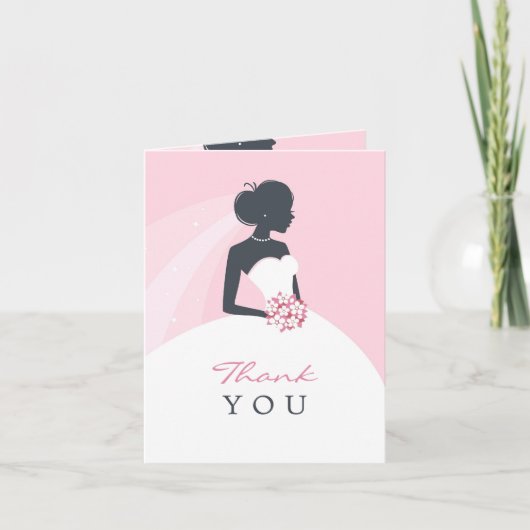 Vielen Dank Brautparty Faltkarte Dankeskarte (Vorderseite)