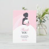 Vielen Dank, Brautparty Flat Card Dankeskarte (Stehend Vorderseite)