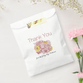 Vielen Dank Brautparty Outlinated Bouquet Artwork Geschenktütchen (Versiegelt)