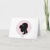 Vielen Dank Bridesmaid Bridal Blume Wedding Card Dankeskarte (Rückseite)