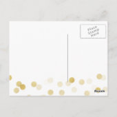 Vielen Dank Bridesmaid Imitats Gold Foil Glitzer L Postkarte (Rückseite)