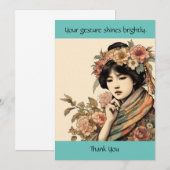 Vielen Dank Bright Gesture Card Dankeskarte (Vorne/Hinten)