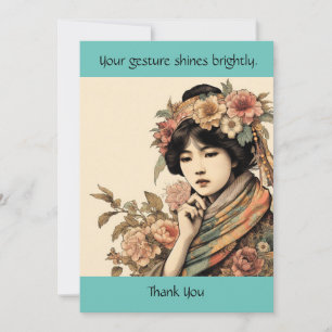 Vielen Dank Bright Gesture Card Dankeskarte