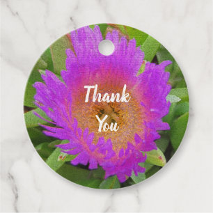 Vielen Dank Bright Lila Blume Foto Apprecrecrecrec Geschenkanhänger