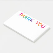 Vielen Dank Bright Multicolored 10 x 6 Post-it Klebezettel (angewinkelt)