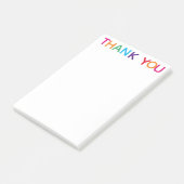 Vielen Dank, Bright Multicolored 4 x 6 Post-it Klebezettel (angewinkelt)
