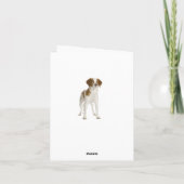 Vielen Dank Brittany Spanisch Puppy Dog Card Dankeskarte (Rückseite)