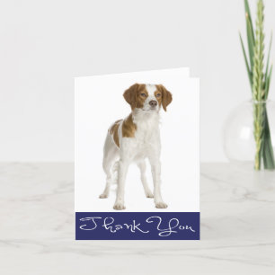 Vielen Dank Brittany Spanisch Puppy Dog Card Dankeskarte