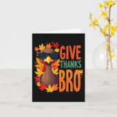 Vielen Dank Bro Niedlich Türkei Kleinkind dankbar Karte (Gelbe Blume)